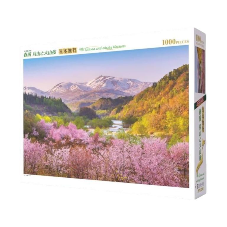 Mt.  Gassan and Cherry Blossoms